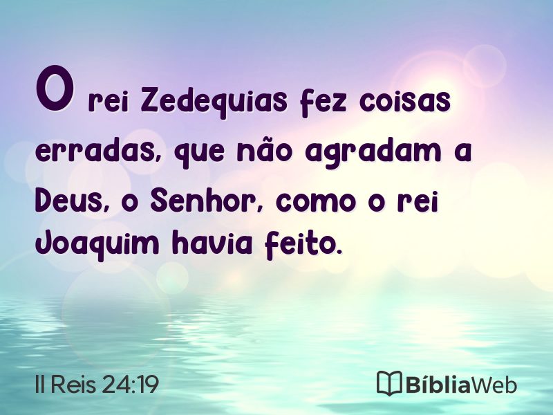 II Reis 24:19 em imagem para compartilhar