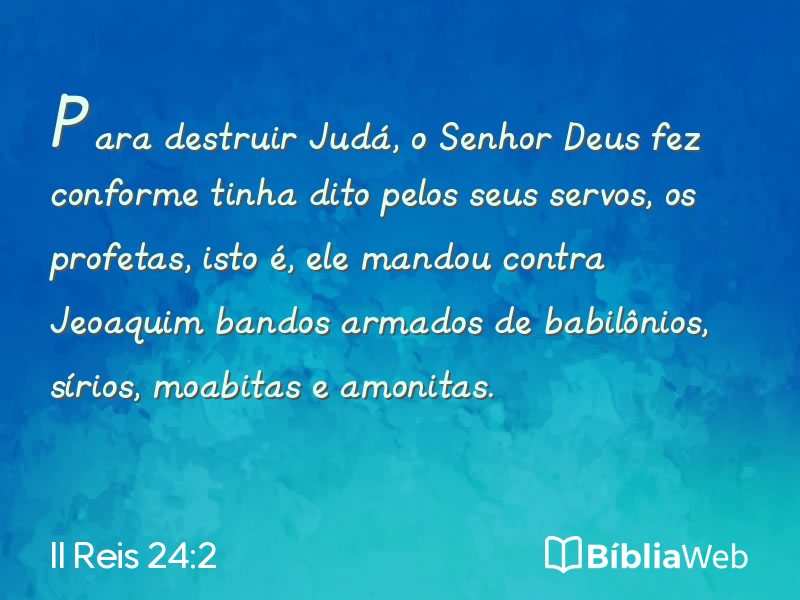 II Reis 24:2 em imagem para compartilhar