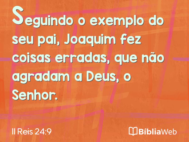 II Reis 24:9 em imagem para compartilhar