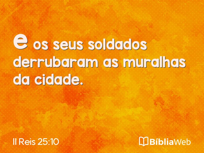 II Reis 25:10 em imagem para compartilhar