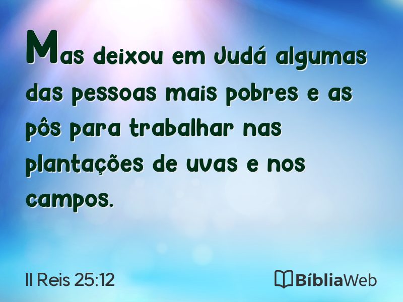 II Reis 25:12 em imagem para compartilhar