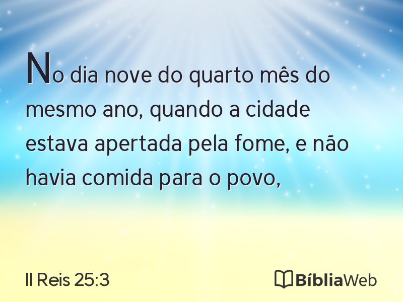 II Reis 25:3 em imagem para compartilhar
