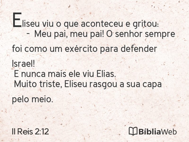 II Reis 2:12 em imagem para compartilhar