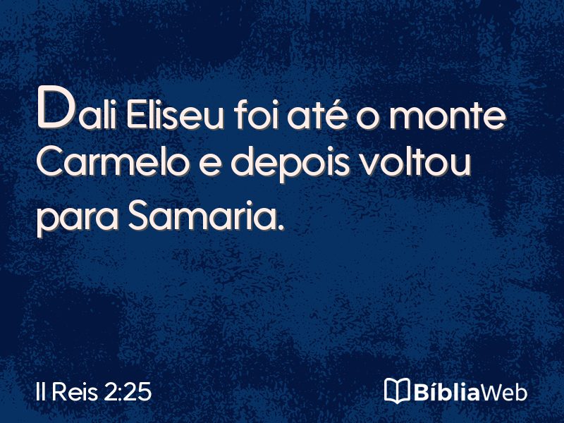 II Reis 2:25 em imagem para compartilhar