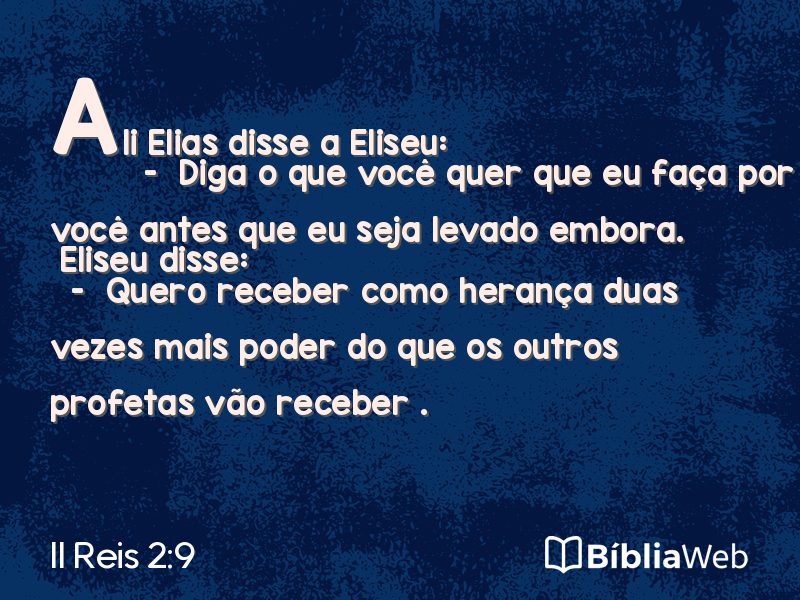 II Reis 2:9 em imagem para compartilhar