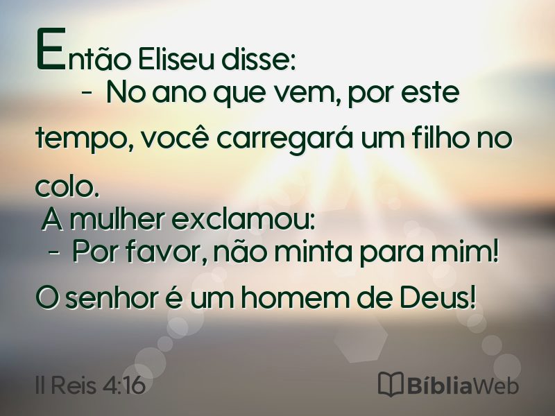 II Reis 4:16 em imagem para compartilhar
