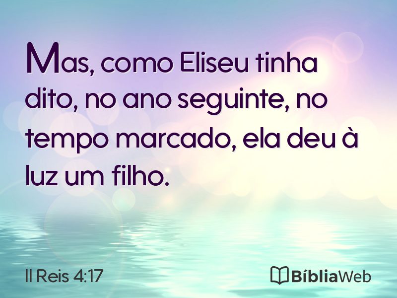 II Reis 4:17 em imagem para compartilhar