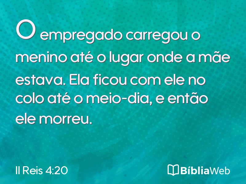 II Reis 4:20 em imagem para compartilhar