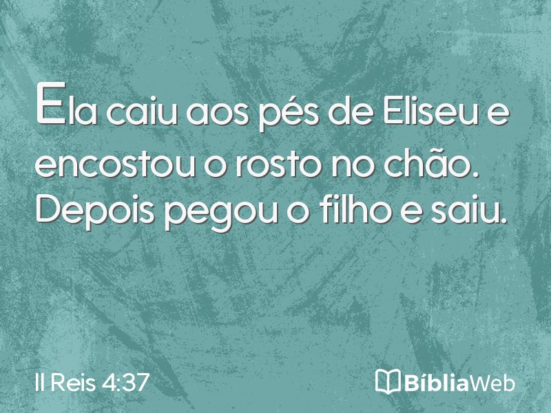 II Reis 4:37 em imagem para compartilhar