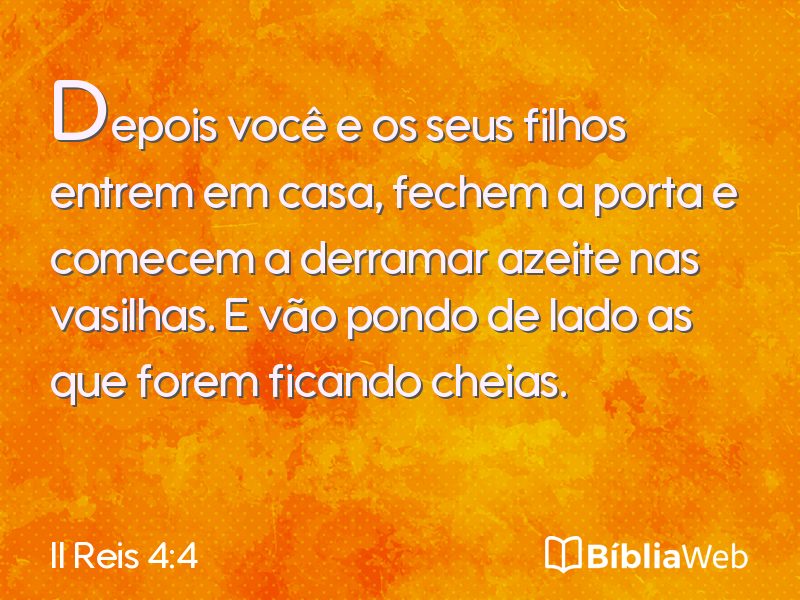 II Reis 4:4 em imagem para compartilhar