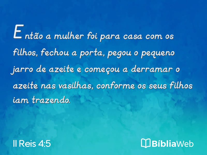 II Reis 4:5 em imagem para compartilhar