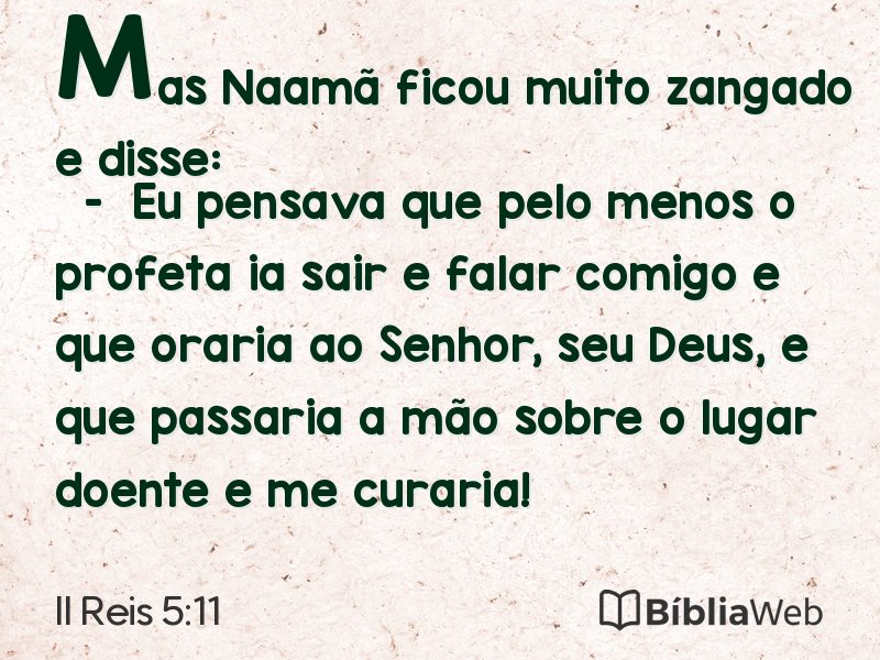 II Reis 5:11 em imagem para compartilhar