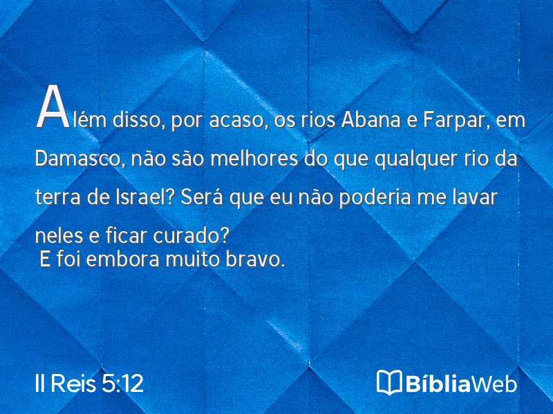 II Reis 5:12 em imagem para compartilhar