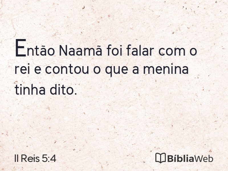 II Reis 5:4 em imagem para compartilhar