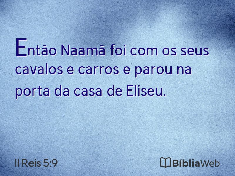 II Reis 5:9 em imagem para compartilhar
