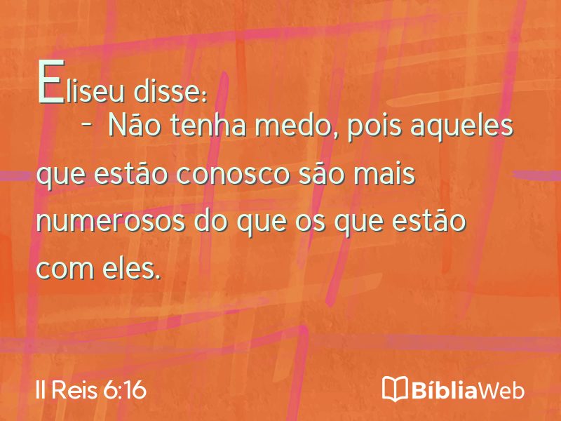 II Reis 6:16 em imagem para compartilhar