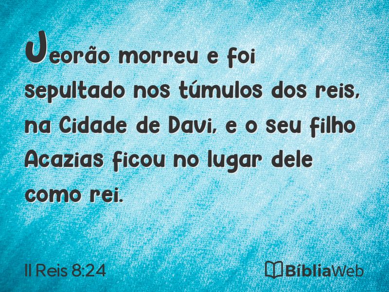 II Reis 8:24 em imagem para compartilhar