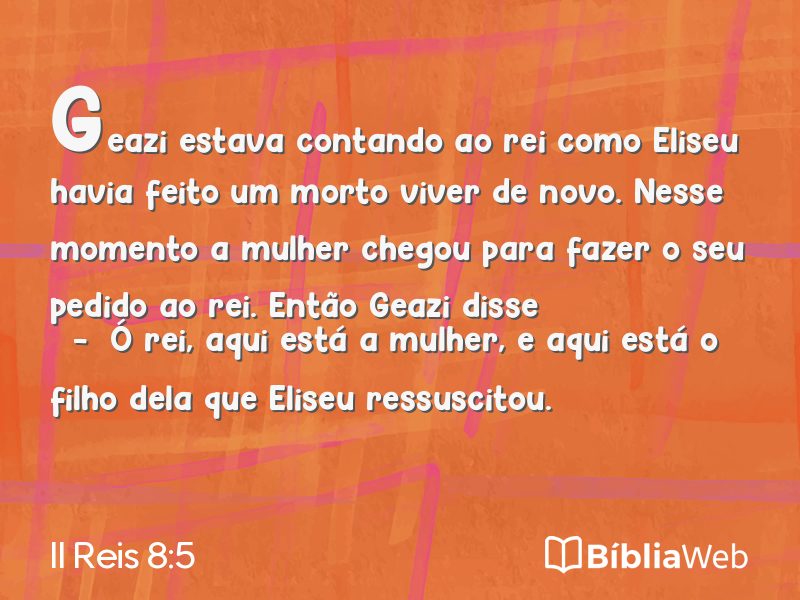 II Reis 8:5 em imagem para compartilhar