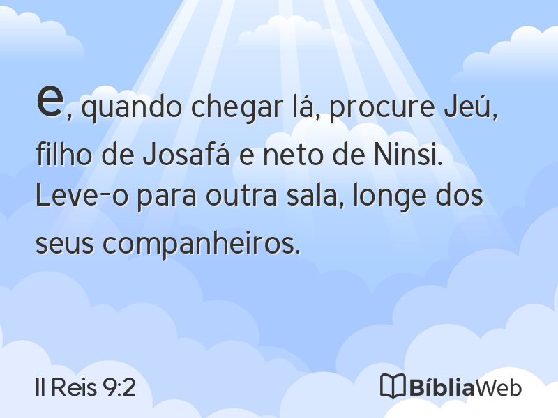 II Reis 9:2 em imagem para compartilhar