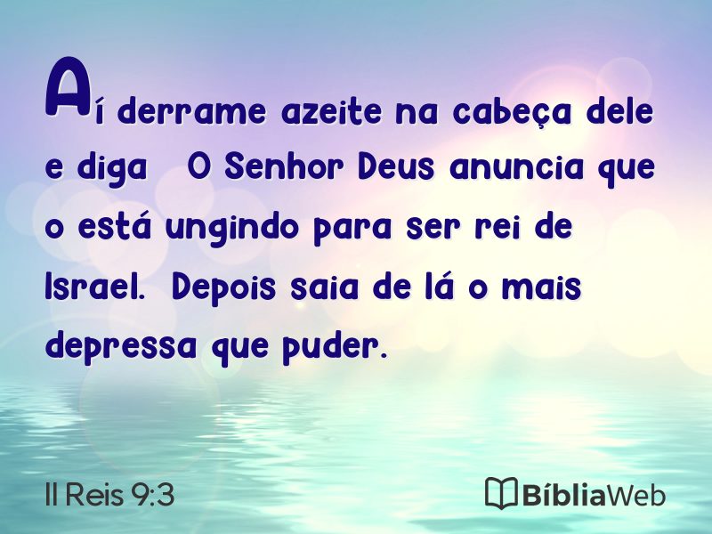 II Reis 9:3 em imagem para compartilhar