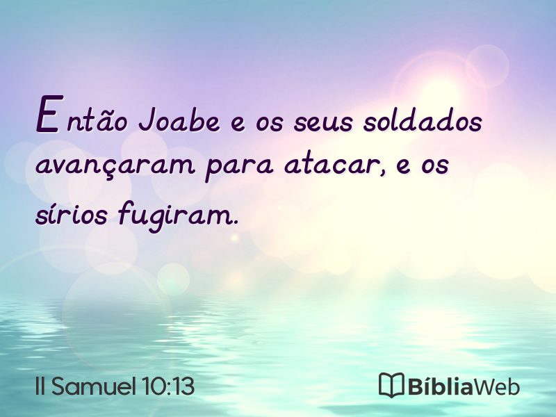 II Samuel 10:13 em imagem para compartilhar