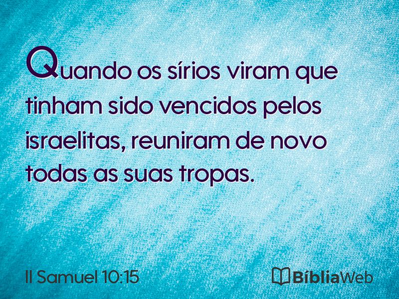 II Samuel 10:15 em imagem para compartilhar