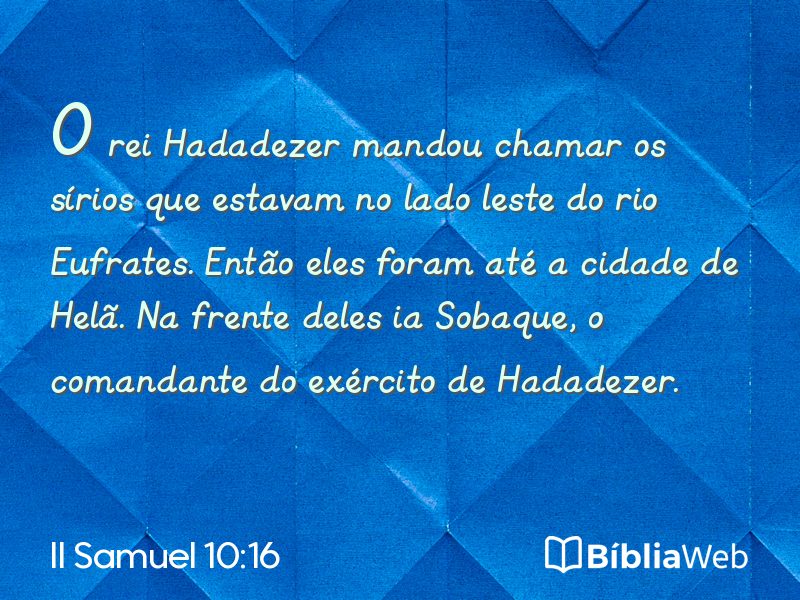 II Samuel 10:16 em imagem para compartilhar