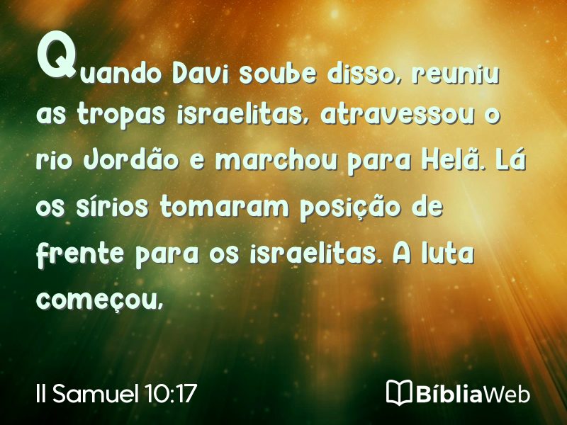 II Samuel 10:17 em imagem para compartilhar