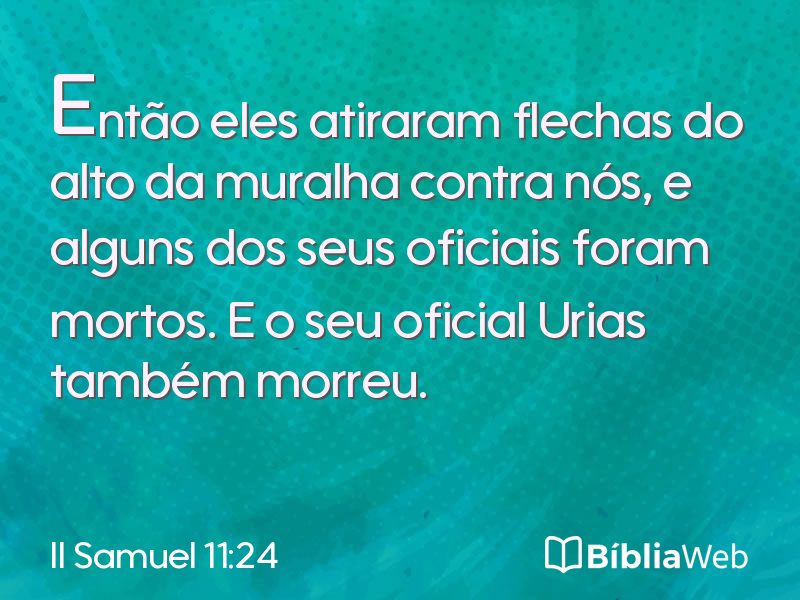 II Samuel 11:24 em imagem para compartilhar