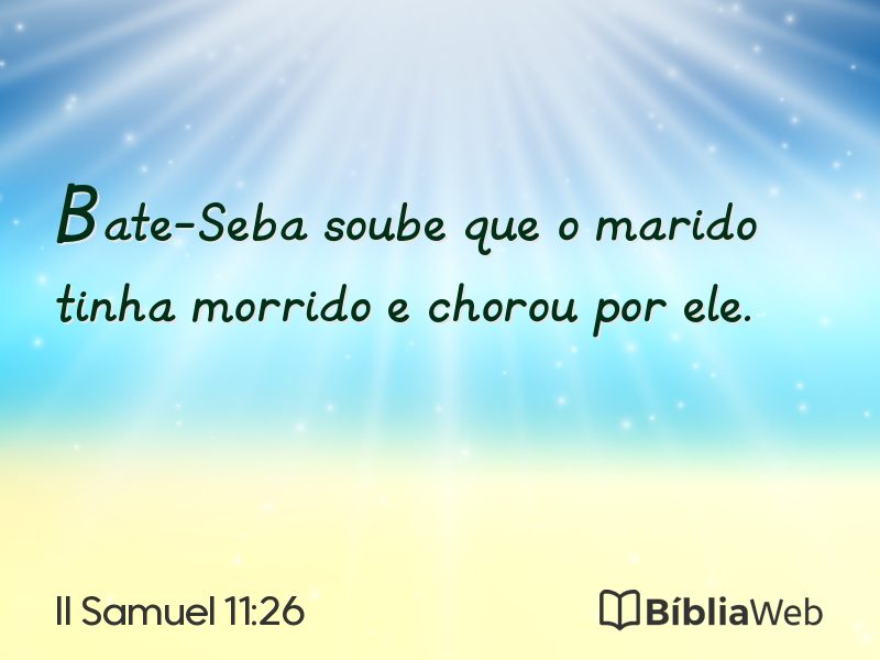 II Samuel 11:26 em imagem para compartilhar