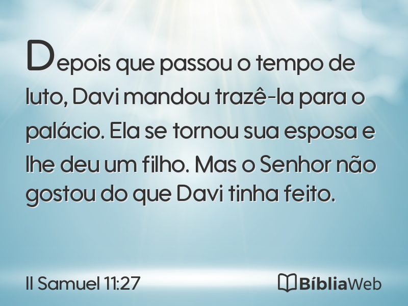 II Samuel 11:27 em imagem para compartilhar