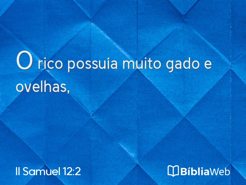 II Samuel 12:2 em imagem para compartilhar