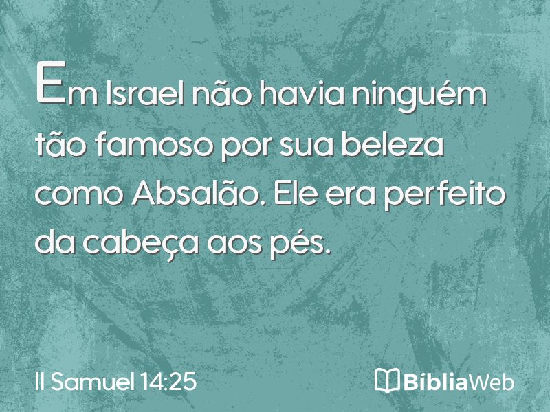 II Samuel 14:25 em imagem para compartilhar