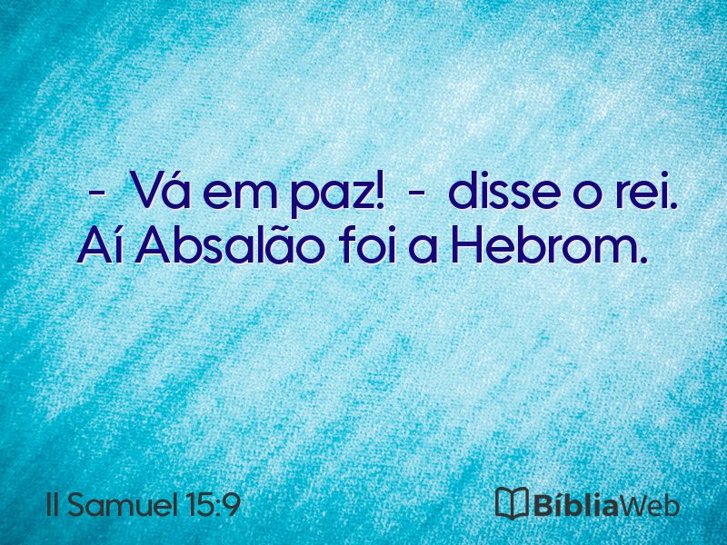 II Samuel 15:9 em imagem para compartilhar