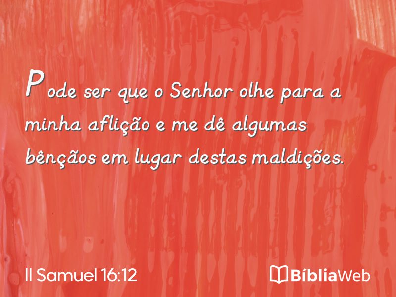 II Samuel 16:12 em imagem para compartilhar