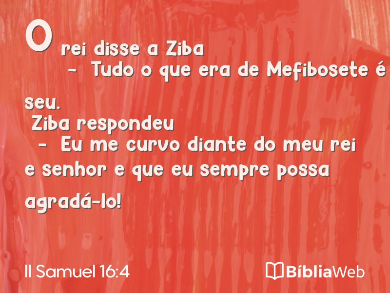 II Samuel 16:4 em imagem para compartilhar