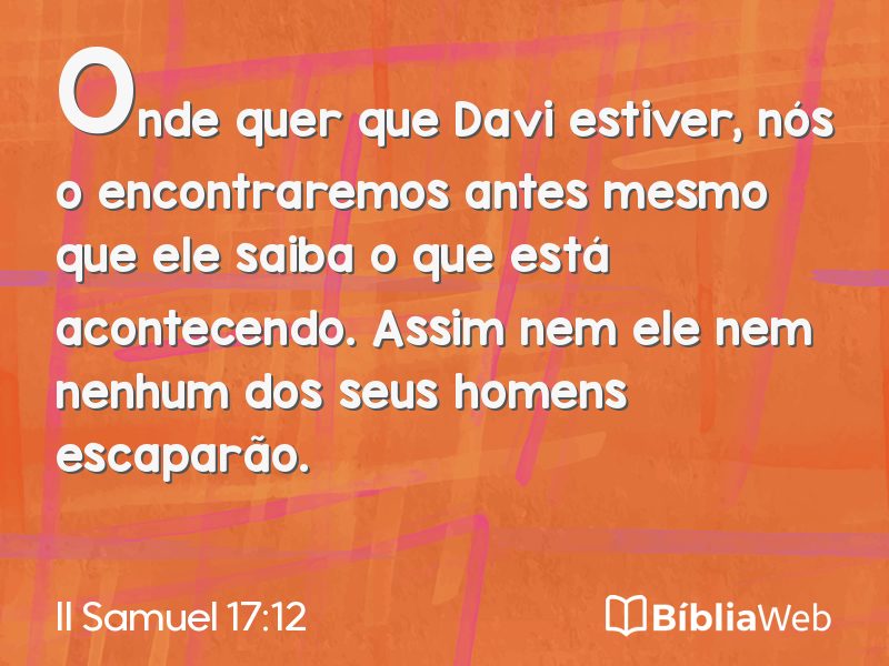II Samuel 17:12 em imagem para compartilhar