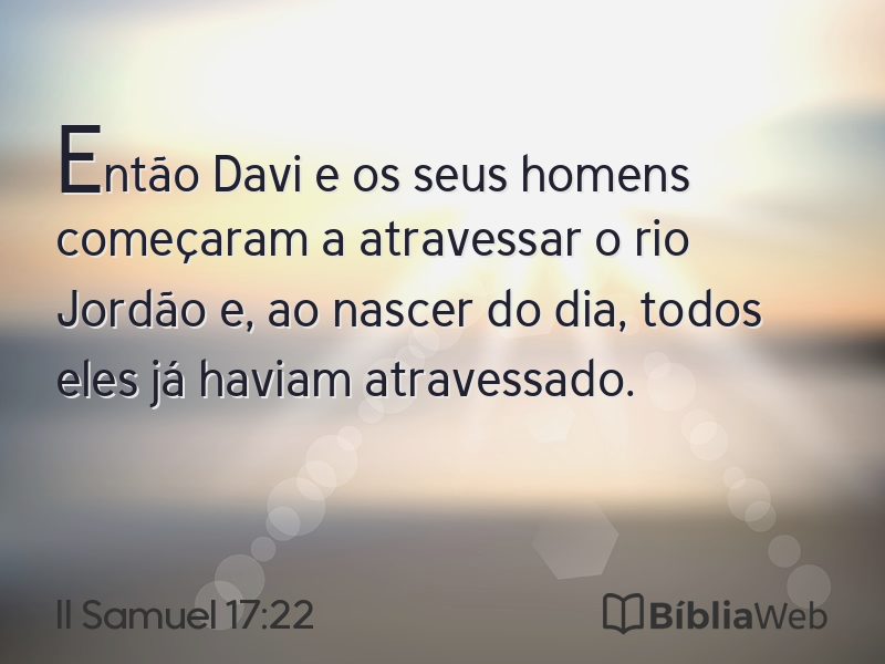 II Samuel 17:22 em imagem para compartilhar