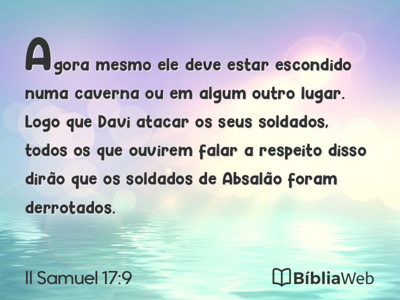 II Samuel 17:9 em imagem para compartilhar