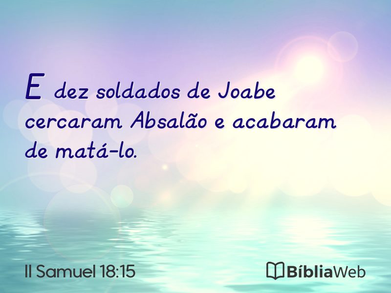 II Samuel 18:15 em imagem para compartilhar