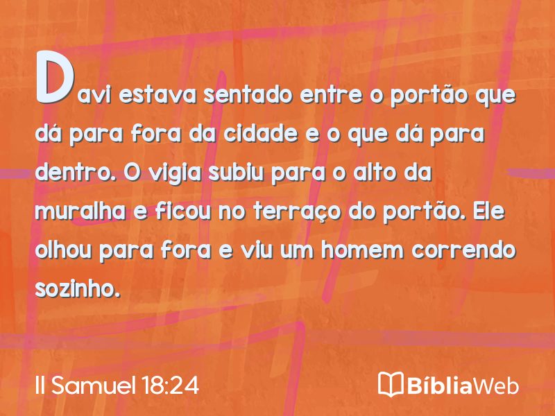 II Samuel 18:24 em imagem para compartilhar
