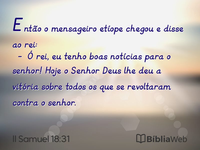II Samuel 18:31 em imagem para compartilhar