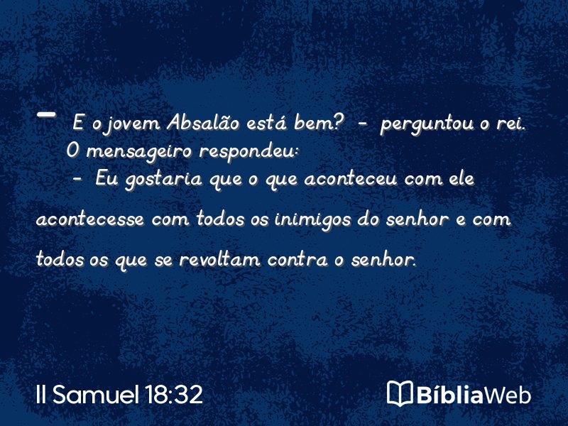 II Samuel 18:32 em imagem para compartilhar