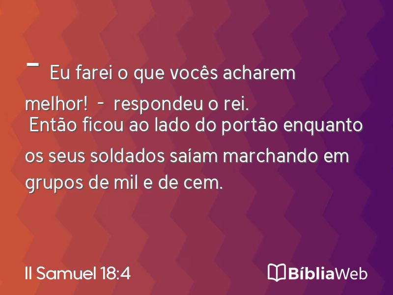 II Samuel 18:4 em imagem para compartilhar
