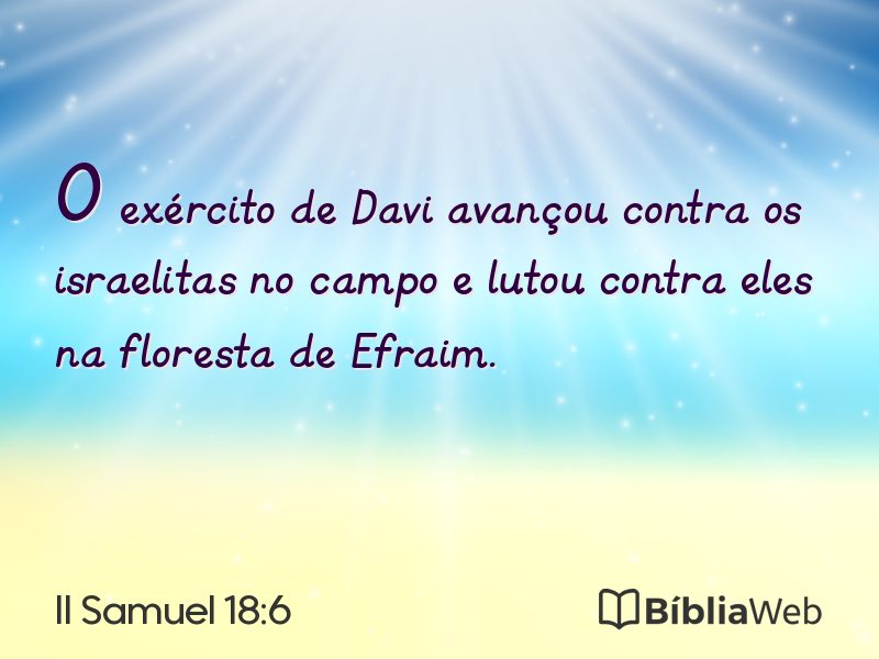 II Samuel 18:6 em imagem para compartilhar