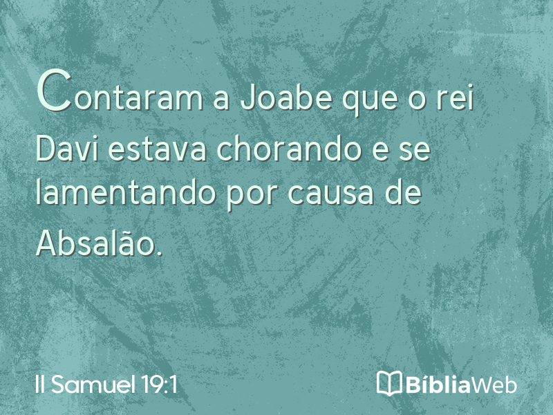 II Samuel 19:1 em imagem para compartilhar