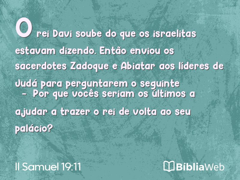 II Samuel 19:11 em imagem para compartilhar