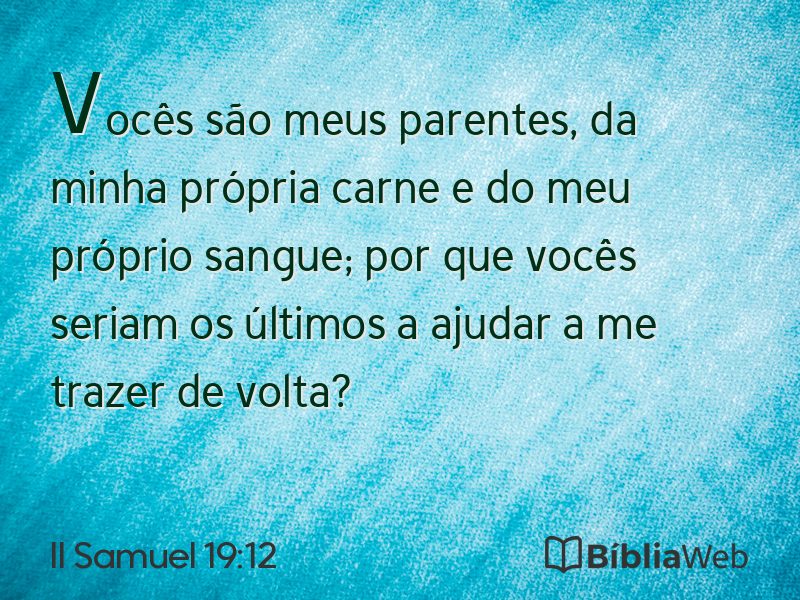 II Samuel 19:12 em imagem para compartilhar