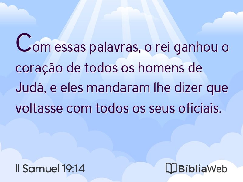 II Samuel 19:14 em imagem para compartilhar