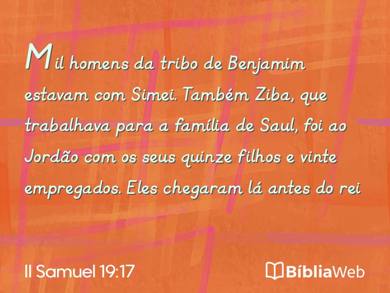 II Samuel 19:17 em imagem para compartilhar